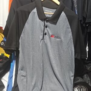 Sport-Tek Black and Gray Polo Shirt